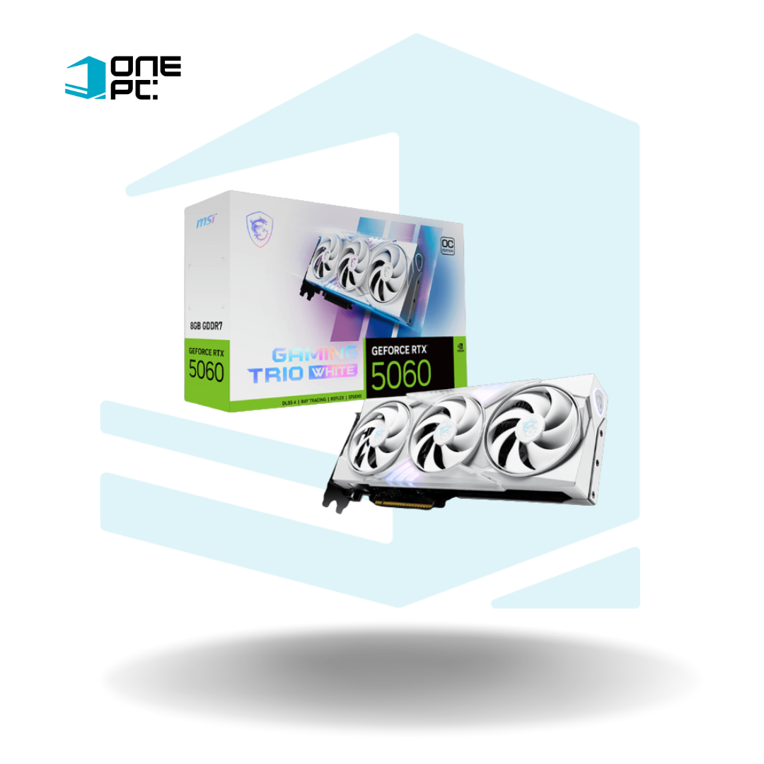 TARJETA DE VIDEO GEFORCE RTX™ 5060 8GB GAMING TRIO OC WHITE