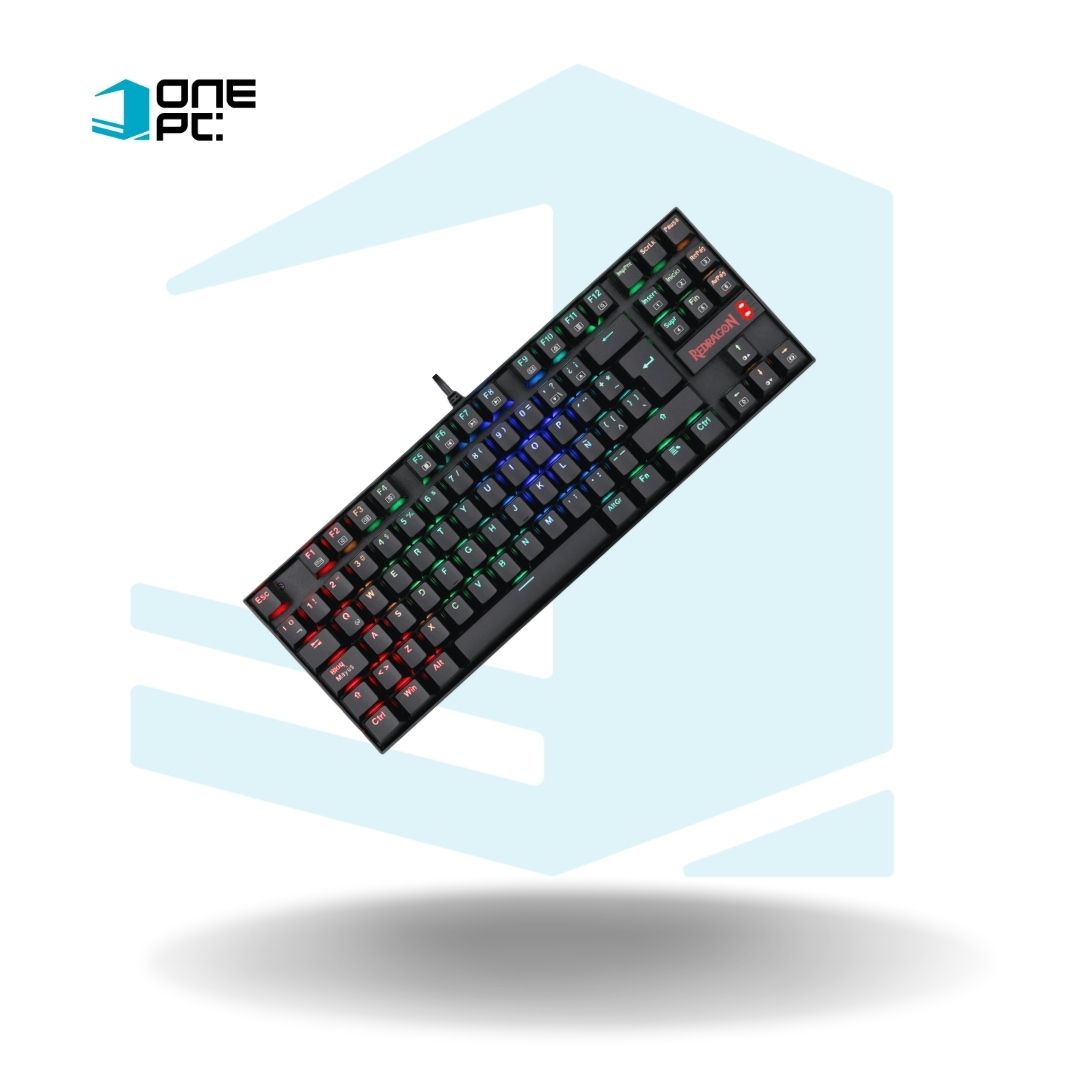 TECLADO REDRAGON KUMARA K552-RGB-1 SP-RED SWITCH ROJO MECANICO NEGRO