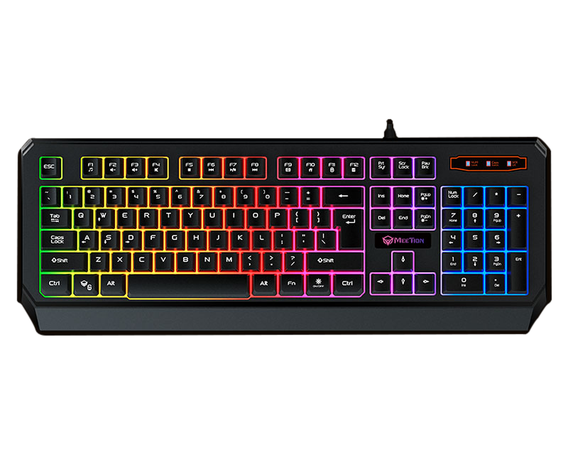 TECLADO MEETIONK9320 GAMING BACKLIT RAINBOW