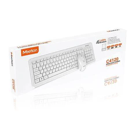 COMBO WIRELESS 2N1 MT-C4120 TECLADO MOUSE BLANCO MEETION