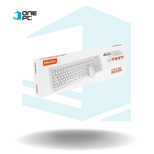 COMBO WIRELESS 2N1 MT-C4120 TECLADO MOUSE BLANCO MEETION