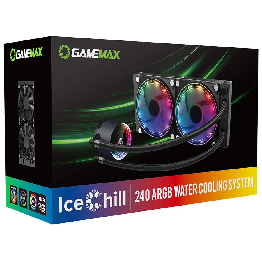 WATERCOOLING GAMEMAX ICECHILL 240-  RAINBOW