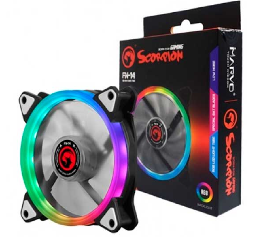 VENTILADORES SCORPION  120 MM FN-14 CASE FAN RBG