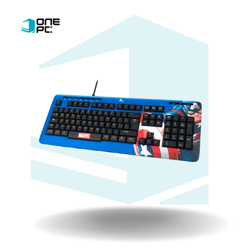 TECLADO DE OFICINA XTECH MARVEL CAPTAIN AMERICA