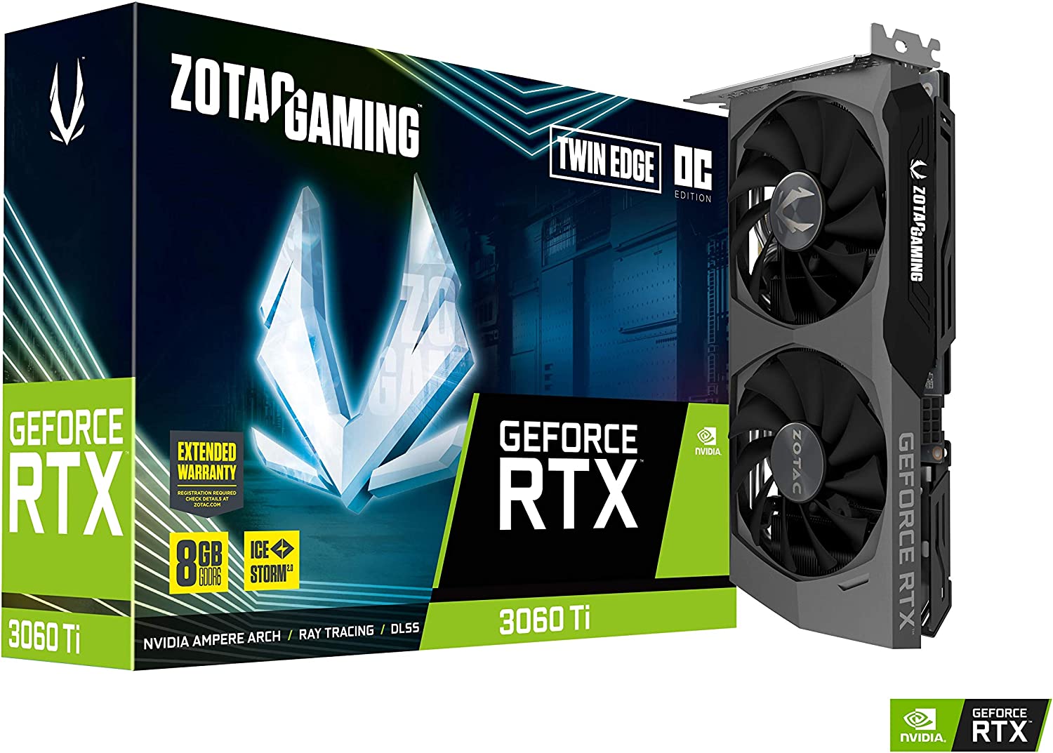 GPU ZOTAC GAMING GEFORCE RTX 3060 TI TWIN EDGE OC LHR 8GB GDDR6 256-BIT